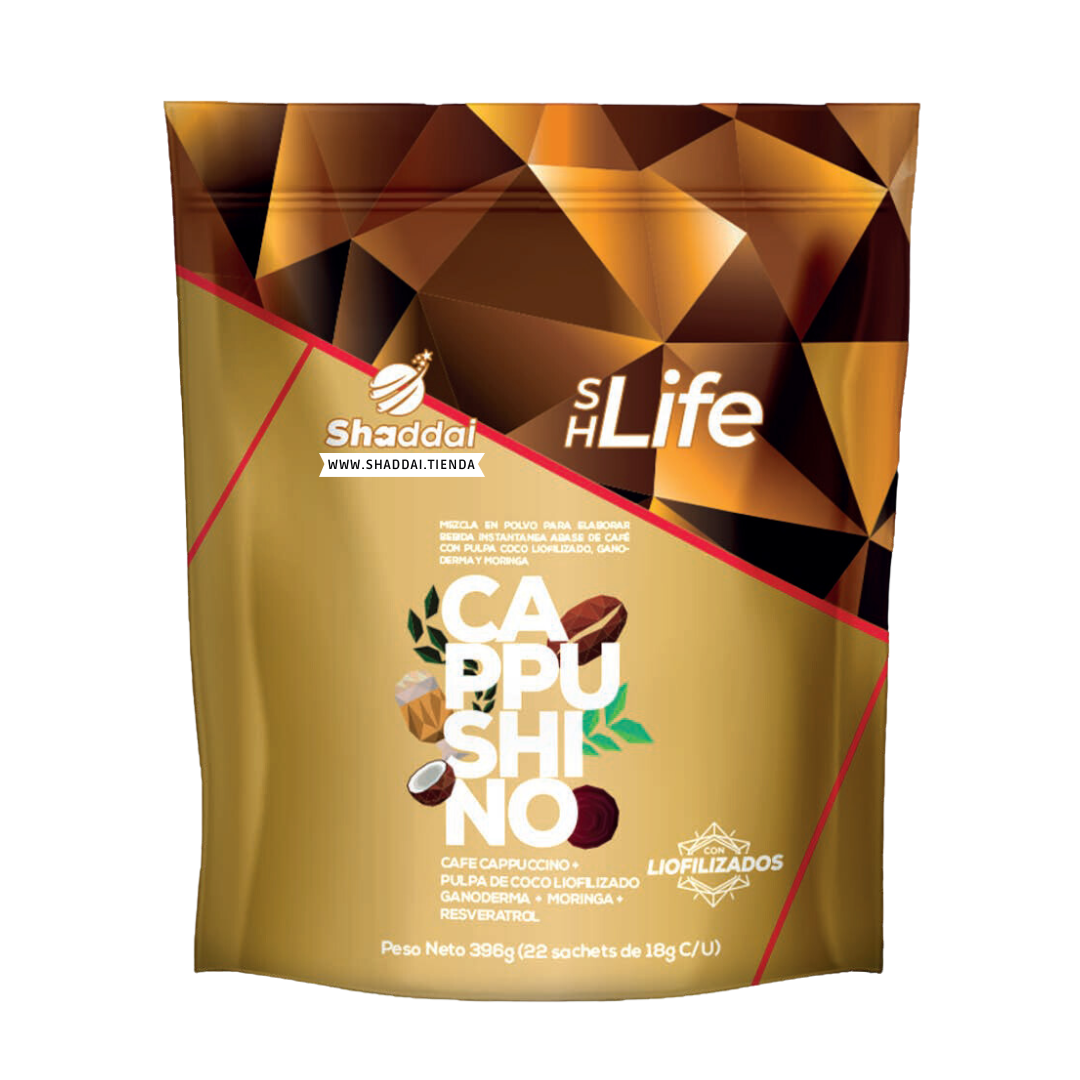 CAFÉ CAPPUSHINO CON GANODERMA Y MORINGA - Imagen 2
