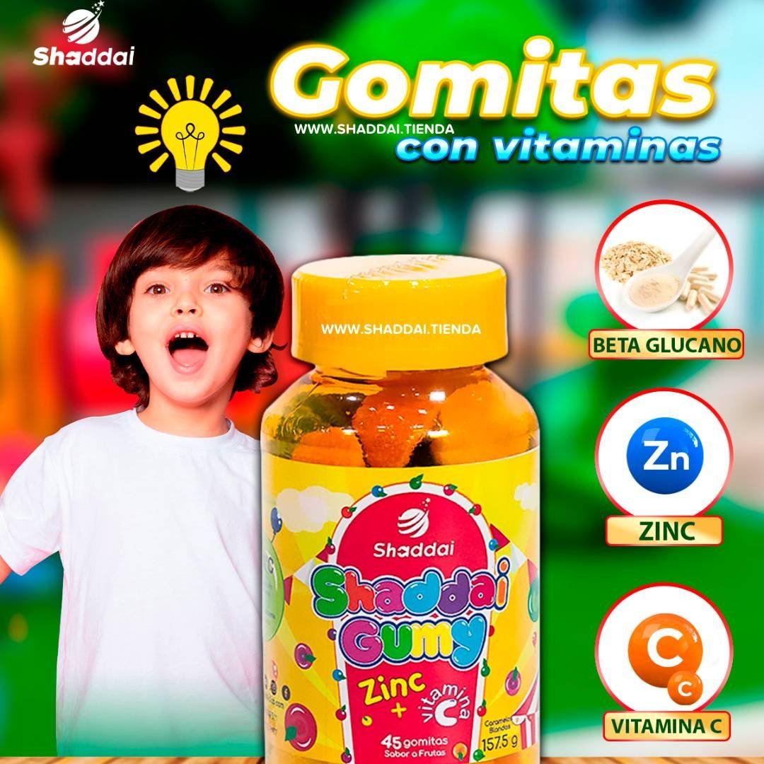SHADDAI GUMY - GOMITAS VITAMINA C Y ZINC - Imagen 3